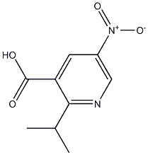 5-nitro-2-(propan-2-yl)pyridine-3-carboxylic acid Struktur