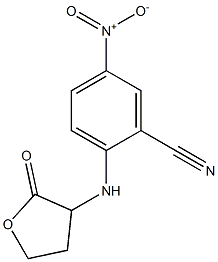 5-nitro-2-[(2-oxooxolan-3-yl)amino]benzonitrile Struktur