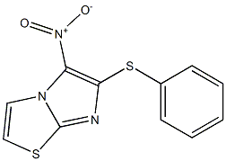 5-nitro-6-(phenylthio)imidazo[2,1-b][1,3]thiazole Struktur