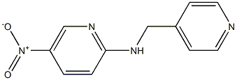 5-nitro-N-(pyridin-4-ylmethyl)pyridin-2-amine Struktur