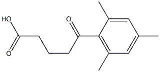 5-oxo-5-(2,4,6-trimethylphenyl)pentanoic acid Struktur