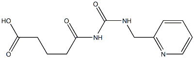 5-oxo-5-{[(pyridin-2-ylmethyl)carbamoyl]amino}pentanoic acid Struktur