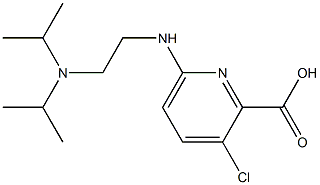 6-({2-[bis(propan-2-yl)amino]ethyl}amino)-3-chloropyridine-2-carboxylic acid Struktur