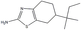 6-(2-methylbutan-2-yl)-4,5,6,7-tetrahydro-1,3-benzothiazol-2-amine Struktur