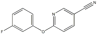 6-(3-fluorophenoxy)nicotinonitrile Struktur