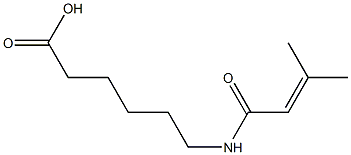 6-(3-methylbut-2-enamido)hexanoic acid Struktur