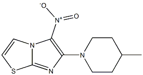 6-(4-methylpiperidin-1-yl)-5-nitroimidazo[2,1-b][1,3]thiazole Struktur