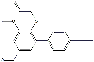 6-(allyloxy)-4'-tert-butyl-5-methoxy-1,1'-biphenyl-3-carbaldehyde Struktur