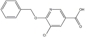 6-(benzyloxy)-5-chloronicotinic acid Struktur