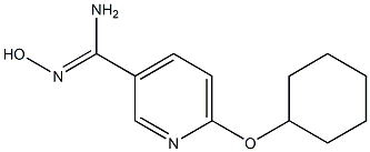 6-(cyclohexyloxy)-N'-hydroxypyridine-3-carboximidamide Struktur