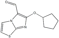 6-(cyclopentyloxy)imidazo[2,1-b][1,3]thiazole-5-carbaldehyde Struktur