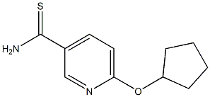 6-(cyclopentyloxy)pyridine-3-carbothioamide Struktur