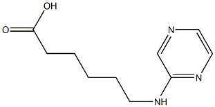 6-(pyrazin-2-ylamino)hexanoic acid Struktur