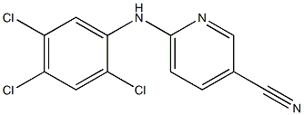 6-[(2,4,5-trichlorophenyl)amino]pyridine-3-carbonitrile Struktur