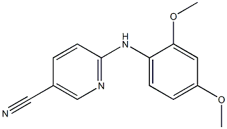 6-[(2,4-dimethoxyphenyl)amino]nicotinonitrile Struktur