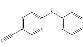 6-[(2,5-dimethylphenyl)amino]pyridine-3-carbonitrile Struktur