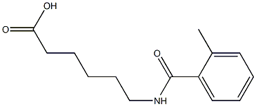 6-[(2-methylbenzoyl)amino]hexanoic acid Struktur