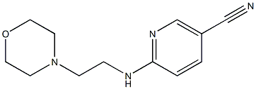 6-[(2-morpholin-4-ylethyl)amino]nicotinonitrile Struktur