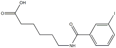 6-[(3-iodophenyl)formamido]hexanoic acid Struktur