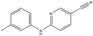 6-[(3-methylphenyl)amino]nicotinonitrile Struktur