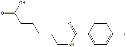 6-[(4-fluorobenzoyl)amino]hexanoic acid Struktur