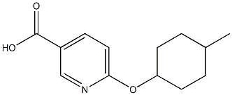 6-[(4-methylcyclohexyl)oxy]pyridine-3-carboxylic acid Struktur