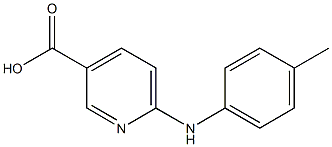 6-[(4-methylphenyl)amino]pyridine-3-carboxylic acid Struktur