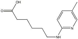 6-[(5-methylpyridin-2-yl)amino]hexanoic acid Struktur