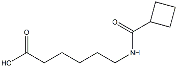 6-[(cyclobutylcarbonyl)amino]hexanoic acid Struktur