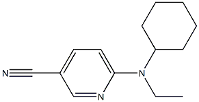 6-[cyclohexyl(ethyl)amino]pyridine-3-carbonitrile Struktur