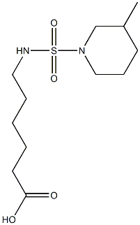 6-{[(3-methylpiperidine-1-)sulfonyl]amino}hexanoic acid Struktur