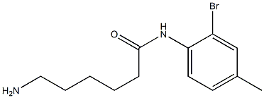 6-amino-N-(2-bromo-4-methylphenyl)hexanamide Struktur