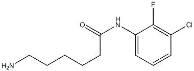 6-amino-N-(3-chloro-2-fluorophenyl)hexanamide Struktur