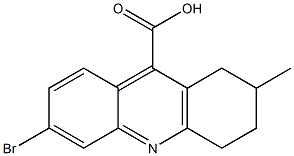 6-bromo-2-methyl-1,2,3,4-tetrahydroacridine-9-carboxylic acid Struktur