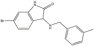 6-bromo-3-{[(3-methylphenyl)methyl]amino}-2,3-dihydro-1H-indol-2-one Struktur