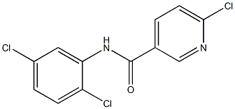 6-chloro-N-(2,5-dichlorophenyl)pyridine-3-carboxamide Struktur