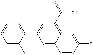 6-fluoro-2-(2-methylphenyl)quinoline-4-carboxylic acid Struktur