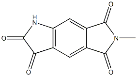 6-methyl-1H,2H,3H,5H,6H,7H-pyrrolo[3,4-f]indole-2,3,5,7-tetrone Struktur