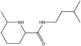 6-methyl-N-(3-methylbutyl)piperidine-2-carboxamide Struktur