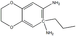 6-N-propyl-2,3-dihydro-1,4-benzodioxine-6,7-diamine Struktur