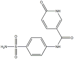 6-oxo-N-(4-sulfamoylphenyl)-1,6-dihydropyridine-3-carboxamide Struktur