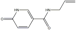 6-oxo-N-(prop-2-en-1-yl)-1,6-dihydropyridine-3-carboxamide Struktur