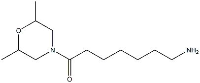 7-(2,6-dimethylmorpholin-4-yl)-7-oxoheptan-1-amine Struktur