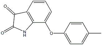 7-(4-methylphenoxy)-1H-indole-2,3-dione Struktur