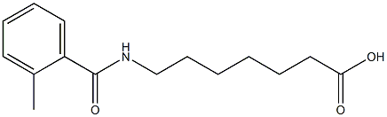 7-[(2-methylbenzoyl)amino]heptanoic acid Struktur