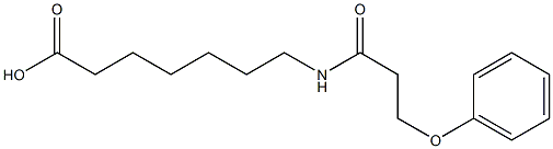 7-[(3-phenoxypropanoyl)amino]heptanoic acid Struktur