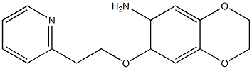 7-[2-(pyridin-2-yl)ethoxy]-2,3-dihydro-1,4-benzodioxin-6-amine Struktur