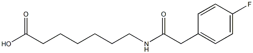 7-{[(4-fluorophenyl)acetyl]amino}heptanoic acid Struktur