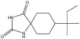 8-(2-methylbutan-2-yl)-1,3-diazaspiro[4.5]decane-2,4-dione Struktur