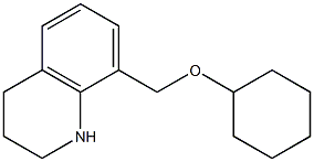 8-[(cyclohexyloxy)methyl]-1,2,3,4-tetrahydroquinoline Struktur